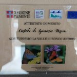 Targa consegnata all'azienda La Valle - Foto Parco Paleontologico Astigiano